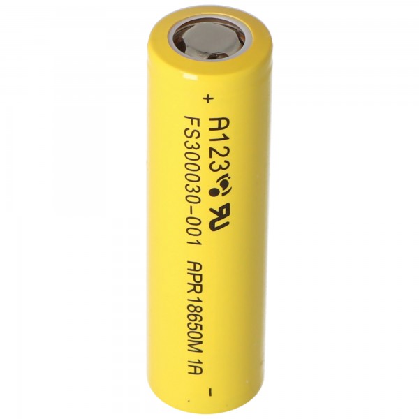 A123 APR18650M1-A 1100mAh 3.2V - 3.3V LiFePo4 batteri