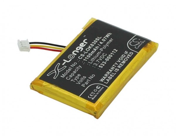 Udskiftning batteri LiPoly 3.7V 1100mAh egnet til Logitech K830