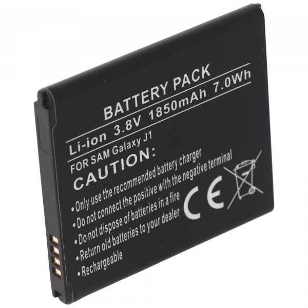 AccuCell batteri passer til Samsung Galaxy J1 batteri EB-BJ100CBE batteri EB-BJ100CBZ
