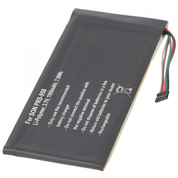 Batteri passer til Sony PRS-950 Batteri LIS1460HEPC, 3,7 Volt med 1900mAh