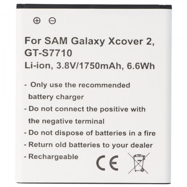 Samsung Galaxy XCover 2 replik batteri passer til EB485159LU