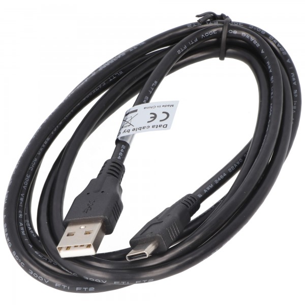 AccuCell -datakabel - USB Type C (USB -C) han til USB A (USB -A 2.0) han - 1.8m
