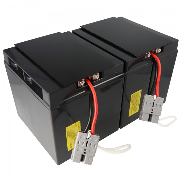 Replica-batteri nøjagtigt egnet til APC-RBC11-batteriet, der er forudmonteret med kabel og stik