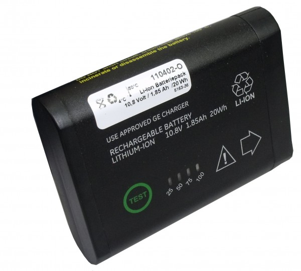 Original Li Ion-batteri GE Healthcare Carescape PDM - Type 2016989-002