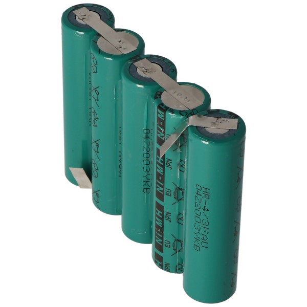 Batteri passer til MarSurf M300 overflademålingsenhed, 5 / HHR450 4 / 3A 6 Volt 4500mAh 75845 505 517 Batteri, til selvinstallation, med kabel, uden stik