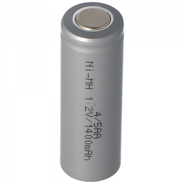 AccuCell Ni-MH batteri 1.2V 1400mAh 4 / 5AA uden loddetabel 43 x 14.5mm