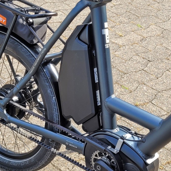 Batteri egnet til e-cyklen i:SY XXL 10Ah 360Wh 1,8 kg sæderør, Made in Germany