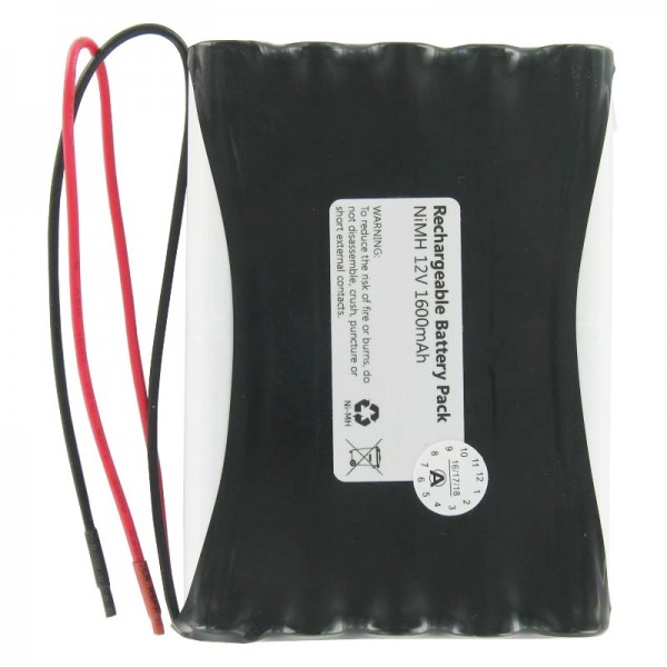 Udskift batteri som NiMH erstatningsbatteri til Geze 12V AkkuPack med kabel