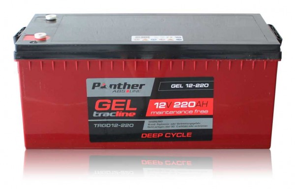 Panther tracline Gel Deep Cycle 12V 220Ah blybatteri AGM blygelbatteri