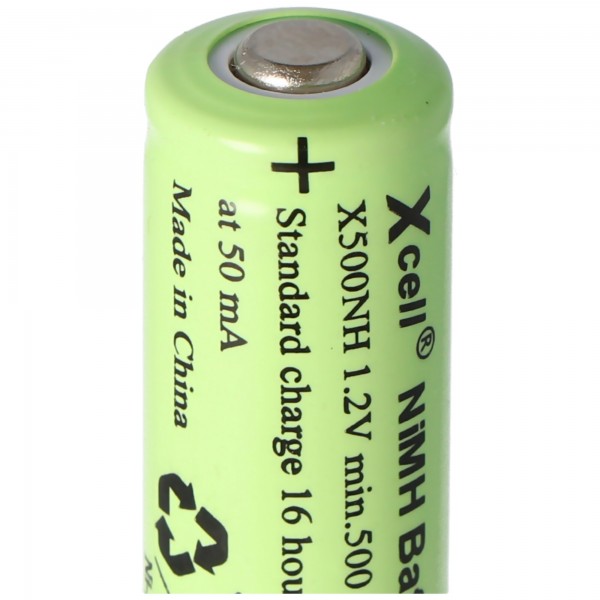 AccuCell Lady Batteri 50NH, LR1, Størrelse N NiMH batteri 500mAh med hoved, positiv pol