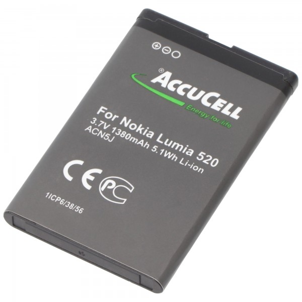 AccuCell batteri passer til Telekom Speedphone 701 mobiltelefon batteri OSL-523855AR
