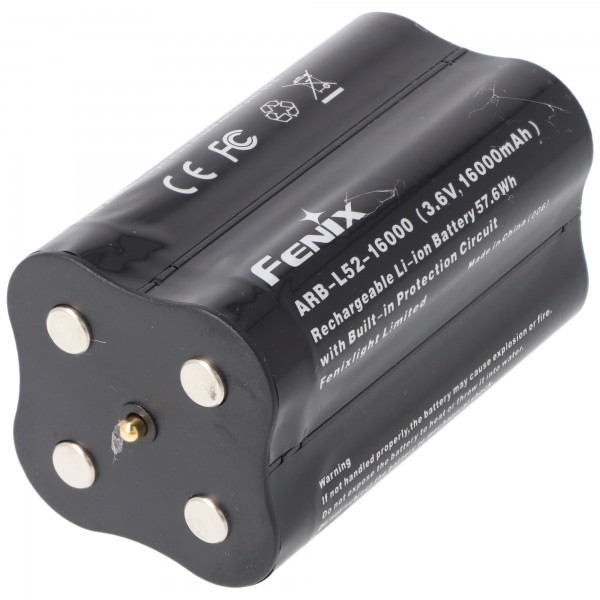 Fenix ARB-L52-16000 batteripakke 3,6 Volt 16000mAh, batteripakke til Fenix LR50R