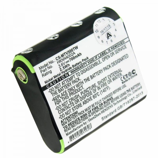 Batteri passer til Motorola HKNN4002A Talkabout FV500, T9500 3.6 Volt 700mAh