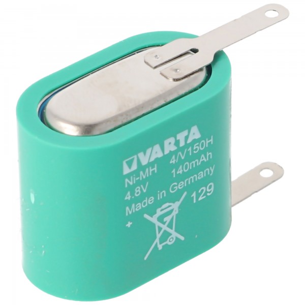 Batteri passer til Varta 4 / V150H NiMH batteri Fabrikatnr .: 55615304060 med loddehane