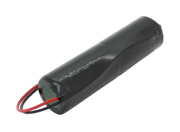 Nødlys batteri NiCd 2.4V 2500mAh L1x2 Baby C med 200mm kabel på den ene side passer til 2,4V batteri