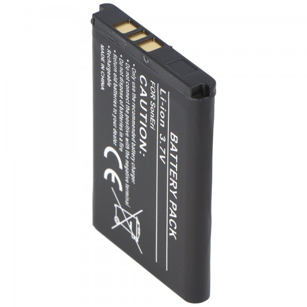 AccuCell batteri passer til Sony Ericsson D750i, Z525i