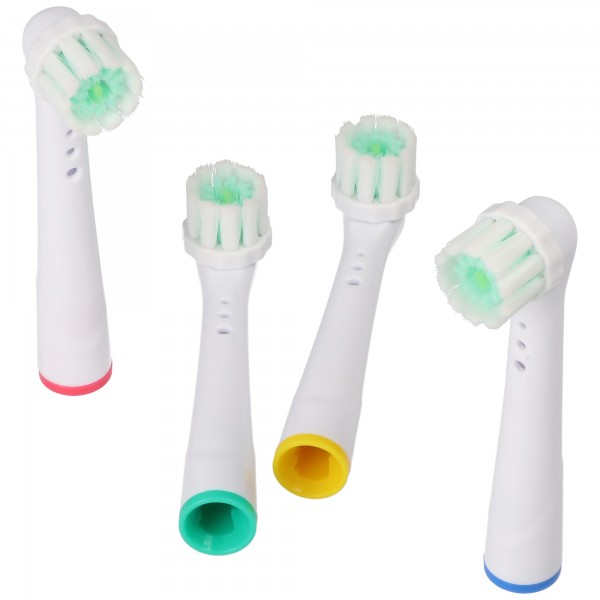 Pakke med 4 3D blegningstandbørstehoveder til elektriske tandbørster fra Oral-B, velegnet til f.eks. Oral-B D10, D12, D16, D12 og mange andre modeller fra Oral-B