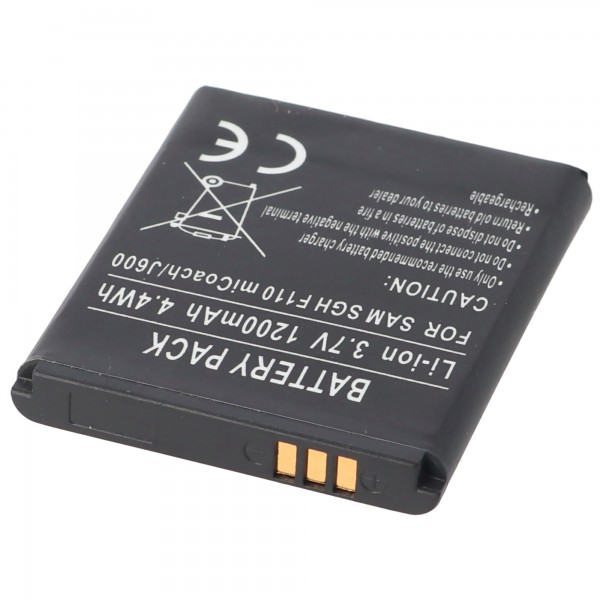 AccuCell batteri passer til Samsung SGH-M600, AB483640BECSTD