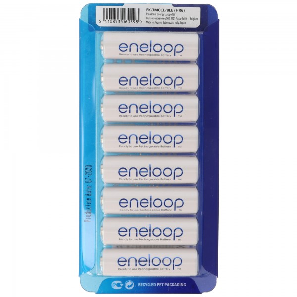 Sanyo Eneloop Mignon / AA HR-3UTGA 8-pak, 2-pack AccuCell AccuBox