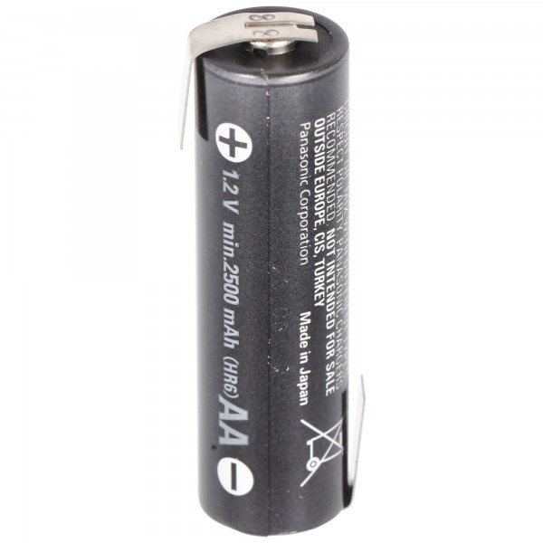 AccuCell Ready2use AA 2500mAh Mignon AA NiMH genopladeligt batteri med loddetråd Z-form