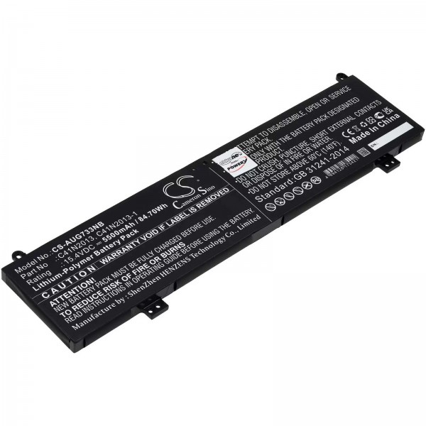 Batteri egnet til gaming laptop Asus ROG Strix G15 G513, TUF Gaming F15 FX507ZM, type C41N2013 - 15.4V - 5500 mAh