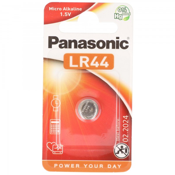 Panasonic LR44 V13GA, A76, 82, LR1154, 357A knapcelle