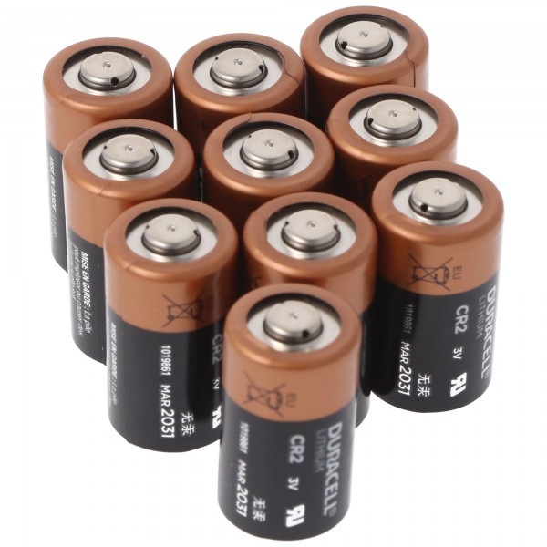 10x Duracell fotobatteri CR2 Ultra Lithium 3V maks. 850mAh CR15H270