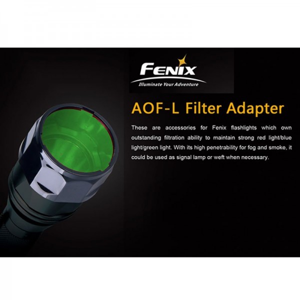 Universal Fenix Green Filter AOF-L til Fenix E40, E50, LD41, TK22, PD40, RC20, FD41