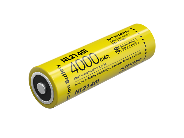 Nitecore Li-Ion batteri 21700.4000mAh, NL2140i