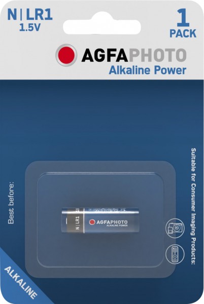 Agfaphoto Battery Alkaline, LR1, N, 1,5V Power, Detail Blister (1-Pack)