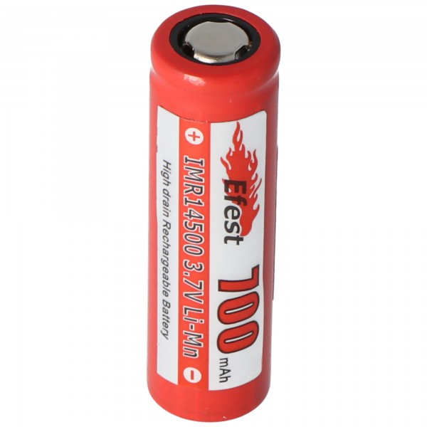 Efest IMR 14500 V1 - 700mAh 3.7V usikret Li-Ion batteri