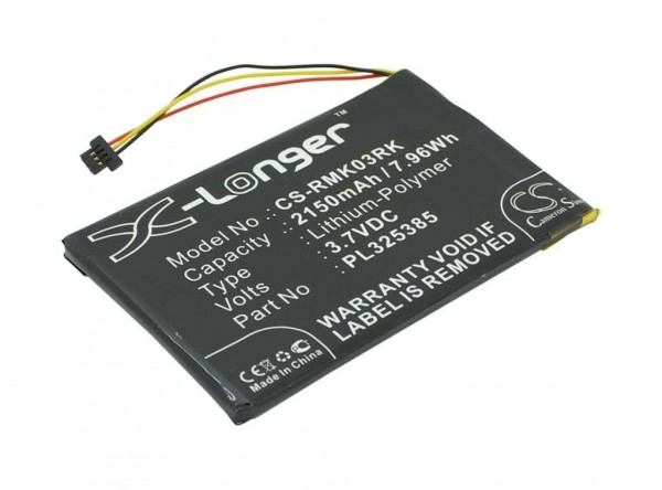 Udskiftningsbatteri LiPoly 3.7V 2150mAh passer til Razer Turret Gaming Lapboard