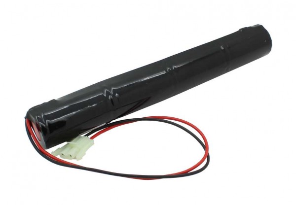 Nødlys batteri NiCd 4,8V 4500mAh L1x4 Mono D med 300mm kabel på den ene side erstatter Liteplan 4/CD45/S/AS