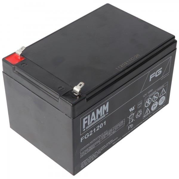Fiamm FG21201 12V 12Ah blybatteri AGM blygelbatteri
