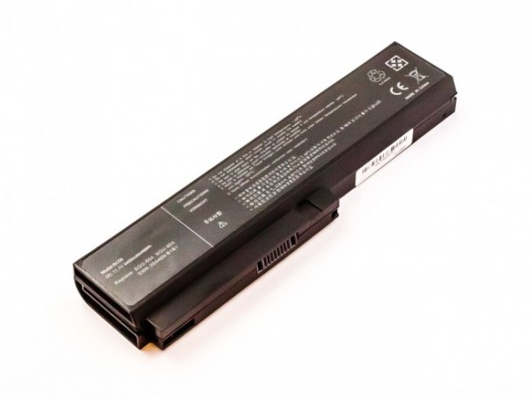 Batteri passer til LG R410, R510, Li-ion, 11.1V, 4400mAh, 48.8Wh, sort