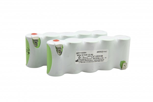 NC-batteri egnet til Physio Control Defibrillator Lifepak 8