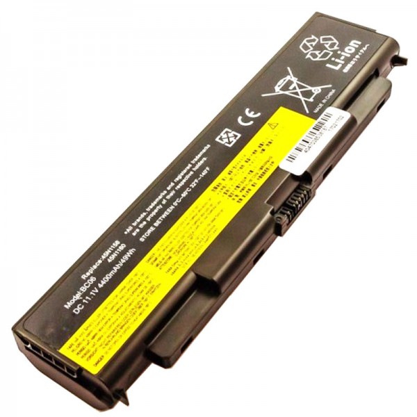 Batteri passer til LENOVO ThinkPad L440 Serie, ThinkPad L540 Serie, 45N1160, 45N1161, 57+ (6 celler) 11,1 Volt 4400mAh