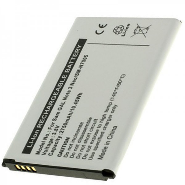 Samsung SM-N7505 Batteri Galaxy Note 3 Neo som et replikabatteri fra AccuCell