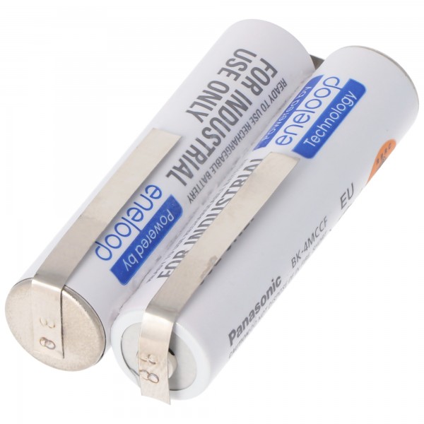 Panasonic Eneloop batteri passer til Waterpik Sensonic Plus SR-3000 E tandbørste, 2,4 Volt spænding og 750mAh kapacitet