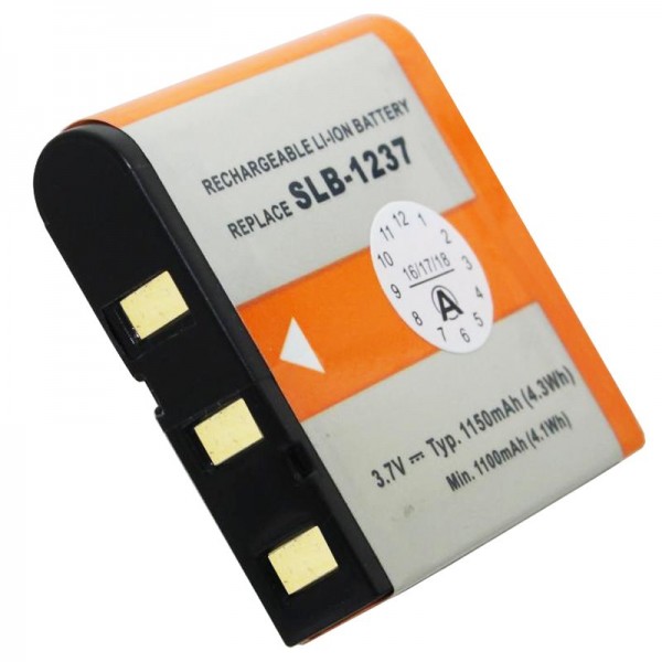 AccuCell batteri passer til Samsung SLB-1237, Digimax L55W
