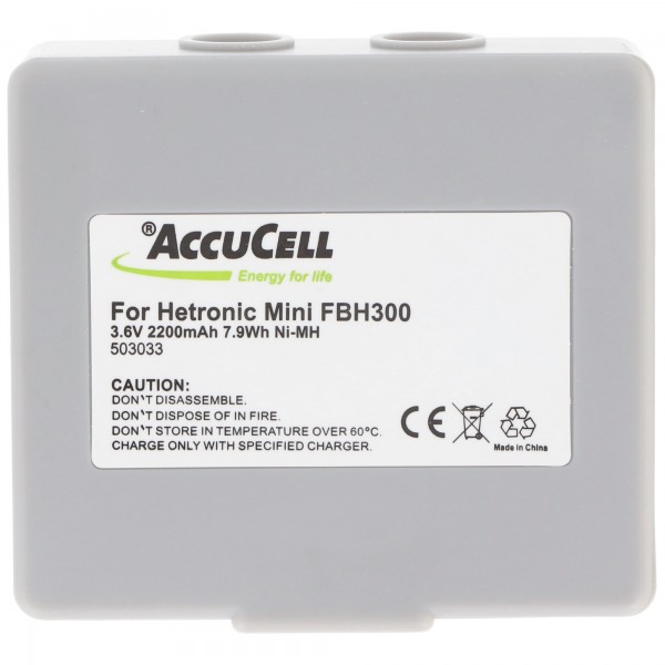 AccuCell batteri passer til Hetronic kranestyring 3.6 Volt 1500mAh