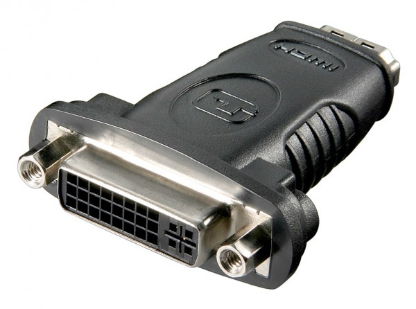Goobay HDMI™/DVI-I-adapter, forniklet - HDMI™-stik (type A) > DVI-I-stik Dual-Link (24+5 ben)