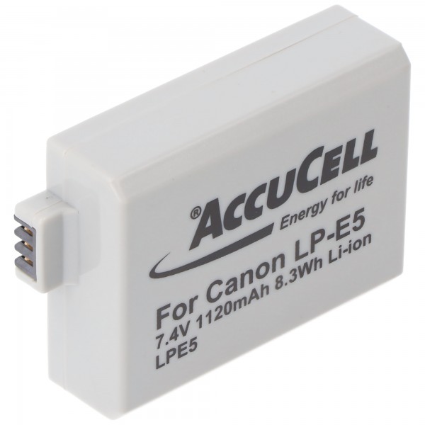 AccuCell batteri passer til Canon EOS-450D batteri