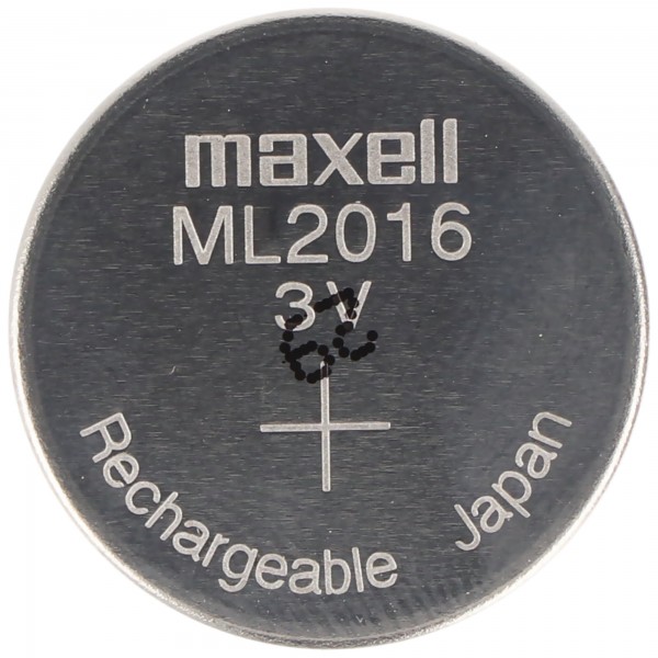 MAXELL ML2016 Li-ion møntcelle Li-Mn 3V 25mAh genopladelig møntcelle