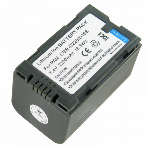 AccuCell batteri passer til Panasonic CGR-D220E, CGP-D14S
