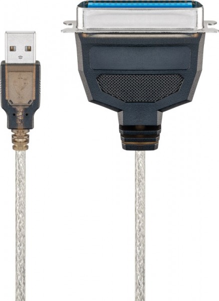 Goobay USB-printerkabel, gennemsigtig - USB 2.0-stik (type A) > Centronics-stik (36-bens)