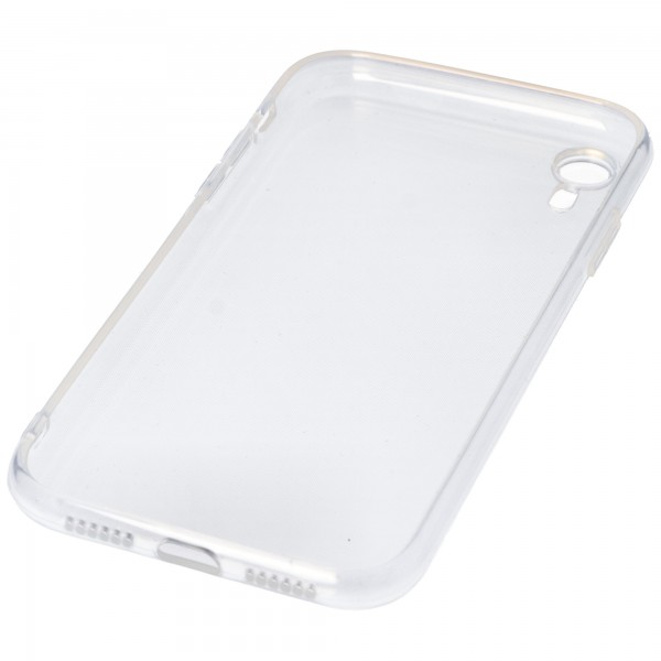 Taske, der passer til Apple iPhone XR - gennemsigtigt beskyttelsesdæksel, anti-gul luftpude, faldsikring, silikone mobiltelefondæksel, robust TPU-etui