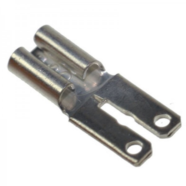 Adapter for blybatterier fra 4,8 mm kontakt til 6,3 mm kontakt