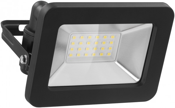 Goobay LED udendørs spotlight, 20 W - med 1700 lm, neutral hvidt lys (4000 K) og M16 kabelforskruning, velegnet til udendørs brug (IP65)