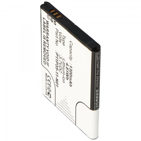 Batteri passer til Texas Instruments Nspire CS CAS-grafik, Li-ion, 3,7V, 1300mAh, 4,8Wh